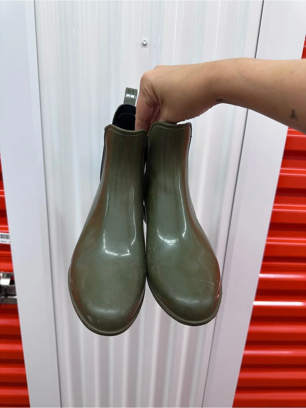 J. Crew Olive Green Chelsea Rain Boot